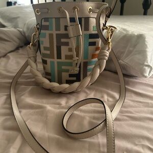 Fendi mini woven bag.